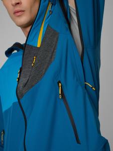 Chaqueta Softshell con Capucha para Hombre, Casual, para Exteriores, Resistente al Viento, con Cierre Completo, Bolsillos Utilitarios, Ligera, Resistente al Agua - Product Image 5