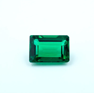 HAYAAT GEMS Lab Grown Zambian Emerald Cut Gemstone 0.60 Ct Loose Faceted Stone with Color <b>Change</b> Effect 6x4x3mm - Product Image 2