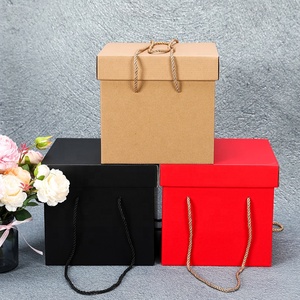 Xách Tay Vuông Hộp Quà Tặng Thực Phẩm Sinh Nhật Bao Bì Hộp Đám Cưới Kẹo Hộp Quà Tặng - Product Image 3