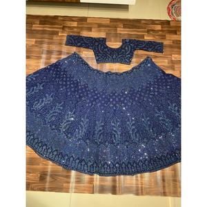 Diseñador Lehenga Choli para Fiestas y Clubs Glitter Dori Work Elegante y Elegante - Product Image 4