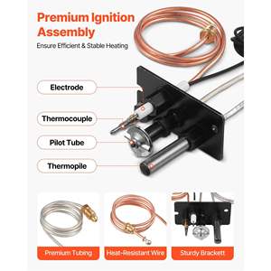Gruppo Pilota Gas OE 10002265 10002264 SRV10002264 per Caminetti a Gas Naturale e GPL, Ricambio per Majestic Vermont - Product Image 2