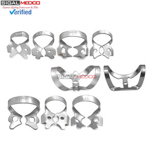 Pinces à diaphragme dentaire manuelles professionnelles 32 pièces en acier inoxydable allemand pour procédures endodontiques hygiéniques Brinker Universel - Product Image 4