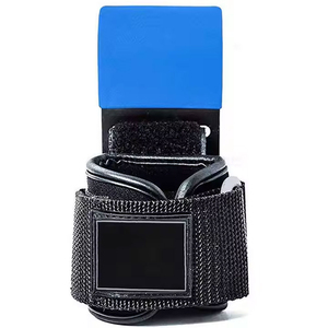 Crochets de musculation professionnels pour la gym, sangles de poignet réglables pour soulevés de terre et exercices de traction, personnalisation de marque, vente en gros, OEM pour la gym - Product Image 2