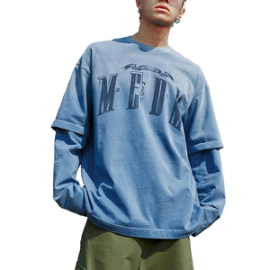 Camisetas de Hombre Estilo Hip Hop, Modernas y Elegantes, Cómodas, de Doble Capa, Premium, Transpirables, Ecológicas, de Tela Suave - Product Image 2