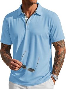 Camisa de Golf para Hombre al por Mayor, de Secado Rápido, 100% Algodón, con Bolsillo, Antiarrugas, Estampado Digital, Logotipo Personalizado - Product Image 5
