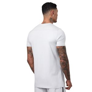 T-shirt en jersey pour homme, blanc, imprimé graphique, col rond, manches courtes, décontracté, streetwear, respirant, mode estivale - Product Image 2