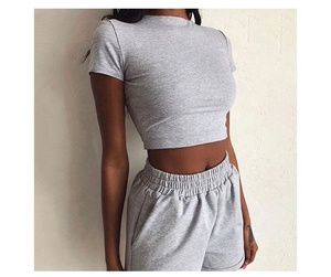 Conjunto de dos piezas de verano para mujer, chándal corto ajustado informal con cuello redondo y bolsillos de cintura elástica, pantalones cortos sólidos sueltos - Product Image 4