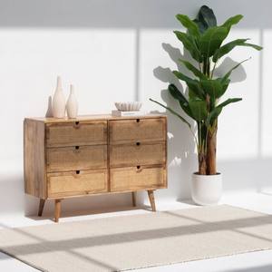 Aparador de Ratán Vandana Arista Sereno con Seis Cajones para Interiores y Exteriores Modernos y Elegantes - Product Image 1