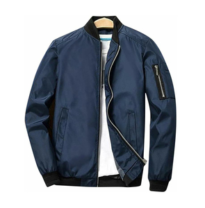 Premium Men's Stylish Winter Streetwear Bomber <b>Jacket</b> <b>with</b> Fleece Lining Down Filled PU Material and <b>Zipper</b> <b>Pockets</b> - Product Image 5
