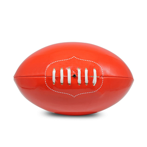 Ballon de football américain en cuir avec logo personnalisé, taille 9, qualité supérieure, coutures en cuir, ballon de rugby professionnel - Product Image 1