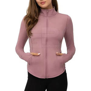 Chaqueta de Yoga para Mujer de Alta Calidad, Tejido Elástico Transpirable, Corte Ajustado, Cierre Completo, Manga Larga, Chaqueta Deportiva - Product Image 6