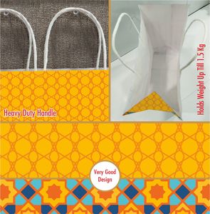 Printed Paper Gift <b>Bags</b> with Twisted Handle for Retail & Shopping Luxury Paper Gift <b>Bags</b> Custom Logo for Boutique at Low Price - Product Image 4