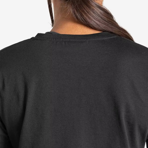 Best Quality Womens <b>Black</b> Crop Fitness Top Lightweight Breathable Fabric Workout Yoga Sportswear <b>Shirt</b> With OEM ODM Custom Logo - Product Image 2