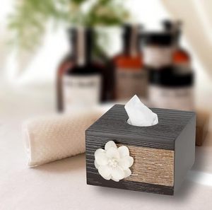 Metal Classic Design Durable Square Tissue Holder & Box Cover Decorative Flower <b>Table</b> Case for Home Hotel <b>Car</b> - Product Image 4