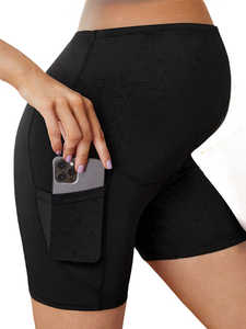 Shorts de Yoga de Cintura Alta para Mujer, Personalizados al por Mayor, Levanta Glúteos, Sin Costuras, Deportivos, Elásticos, con Cintura Elástica de Doble Cara - Product Image 5