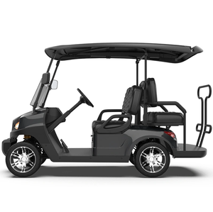 Carritos de Golf Eléctricos Blancos y Negros para Resorts y Clubes de Golf, 7-8 Asientos, Alcance de 70-90 km - Product Image 1