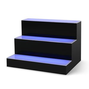 Étagère murale pour bouteilles d'alcool avec éclairage LED de 16 pouces pour la maison et les commerces, idéale pour les bars - Product Image 2