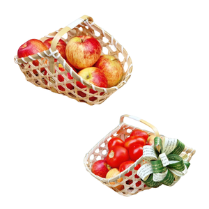 Panier-cadeau artisanal en paille de bambou, durable, élégant et naturel, emballage écologique, artisanat vietnamien - Product Image 1