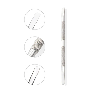Pousse-cuticules S-505 pour manucure, en acier inoxydable poli miroir, pour salon de beauté, nettoyeurs de gel acrylique pour ongles - Product Image 3