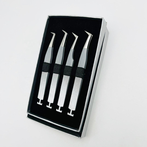 Pinzas de Precisión para Pestañas, Color Marrón, 70 Grados, para Colocación y Extracción de Pestañas Postizas, Diseño Ergonómico Antideslizante, Agarre Personalizado - Product Image 3
