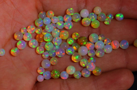 Perlas de Ópalo Etíope Natural Creado en Laboratorio, Corte Corazón, Piedras Preciosas Sueltas, Piedra Semipreciosa para Joyería, Proveedor de Alta Calidad