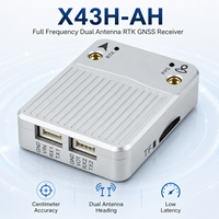 Système de navigation GPS anti-brouillage pour tracteurs X43H-AH, récepteur GNSS RTK double antenne pleine fréquence, compatible GLONASS, Galileo, BeiDou, NavIC