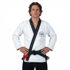 Custom White with Black Lapel Brazilian Jiu Jitsu Gi Shoyorol Batch #94 Bjj Kimono Gi Martial Arts MMA <b>Grappling</b> Uniforms - Product Image 1