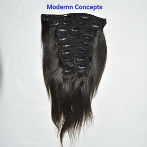 Extensiones de Cabello Humano Virgen 100% Natural al por Mayor, Cabello Humano Liso y Sedoso sin Procesar, Color Negro - Product Image 4