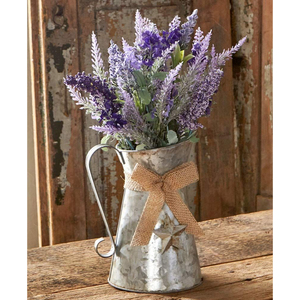 Jarra de Metal Galvanizado Vintage, Florero, Jarra de Leche Decorativa Estilo Rústico para Decoración del Hogar y Jardín a Precio Accesible - Product Image 6