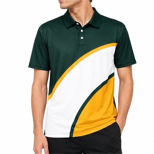 Polo de Hombre con Bloques de Color Sublimados, Polo Premium con Tela de Alto Rendimiento, Material Transpirable, Diseño Personalizado - Product Image 1