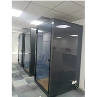 Cabine Acoustique Moderne Nexo Pod de Qualité Supérieure, Monoplace, Écologique, avec LED, pour Bureau à Domicile et Hôtel, Réunions Vidéo et Concentration