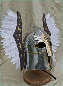 Casque Viking en laiton, casque d'armure de Gondor avec ailes - Product Image 3