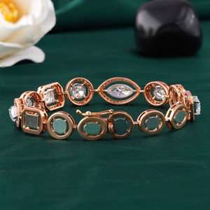 Bracelet tennis en diamants de laboratoire multi-tailles 7,62 CT, or rose 14 carats - Accessoire de bijouterie tendance - Product Image 4