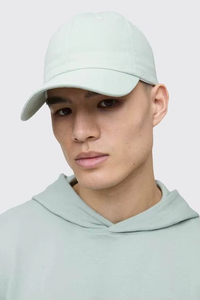Unisex Light Green 6-Panel Cotton Baseball <b>Cap</b> Fitted Casual Solid Color Adult Hat Four Seasons Wear - Product Image 2