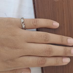 Bague Cœur Trèfle Éternité pour Femme, Finition Polie, Mariage & Anniversaire - Product Image 4