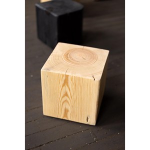 Reclaimed Wood <b>Rustic</b> Jodhpur Cube <b>Side</b> <b>Table</b> Wholesale | Moradabad Handcrafted - Product Image 3