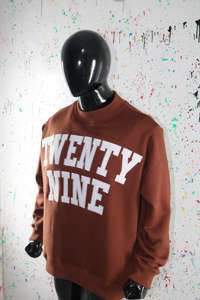 Sweat-shirt à col montant TWENTY NINE BROWN 100% BLANC avec broderie appliquée, col large, CLUSH SPORTS - Product Image 6