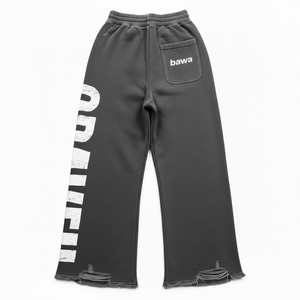 Pantalon de jogging homme personnalisé en coton délavé, style streetwear vieilli, impression sérigraphiée, qualité supérieure - Product Image 2