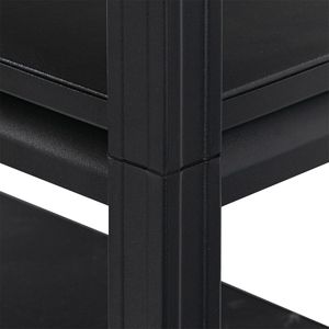 Scaffali da Garage RT a 5 Ripiani in Acciaio Nero Opaco con Struttura Robusta e Ripiani Regolabili - Product Image 6