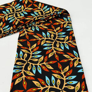 Tissu en coton imprimé africain multicolore Maputo de haute qualité avec motifs vibrants, idéal pour les vêtements, les sacs, les robes et - Product Image 1