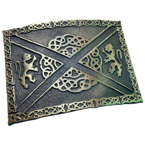 Hebilla de cinturón para kilt con león rampante escocés, acabado antiguo, hebillas celtas, material personalizado duradero 2026 - Product Image 2