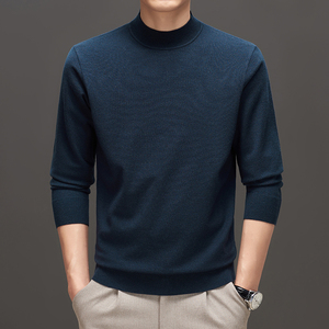 Men's Sweaters Pullover Sweater <b>Wool</b> Woolen Knit Jumper Base Shirt Knitted Shirt Turtleneck Winter Sweatshirts Long Sleeve - Product Image 1