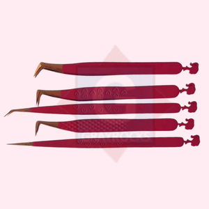 แหนบต่อขนตาปลายแหลม คุณภาพสูง พิมพ์ลายสวยงาม ทำจากสแตนเลส สำหรับใช้ในงานเสริมความงาม - Product Image 2