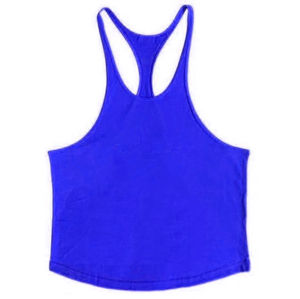 Camiseta Deportiva de Tirantes para Hombre, Talla Grande, Ajustada, para Gimnasio, Diseño Personalizado, Secado Rápido, Transpirable, Algodón/Bambú - Product Image 4