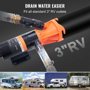 Pompe à eaux usées portable 12V pour camping-car, pompe à eaux usées à déconnexion rapide, valve de connexion rapide détachable pour caravanes, modèle D0100HAMP8W - Product Image 3