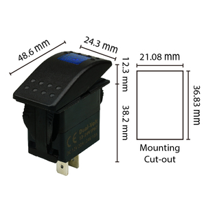 High quality brands Vibration-Resistant LED Rocker <b>Switch</b> For Agricultural Machinery Controls - Product Image 6