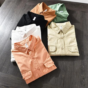 Chemises en jean décontractées pour hommes OEM – Nouvelle collection, respirantes, élégantes, coupe ajustée, légères et de haute qualité - Product Image 6