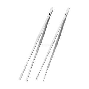 แหนบปลายกว้างเคลือบทอง สแตนเลสสตีล คีมจับอาหารสำหรับงานครัว ใช้สำหรับจัดแต่งอาหาร - Product Image 3