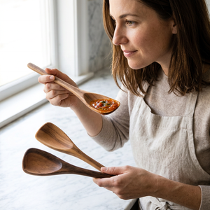 Vente en gros : Collection artisanale de cuillères modernes et durables en bambou/bois – Outil de cuisine écologique, léger et personnalisable, finition lisse - Product Image 1