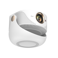 Projecteur vidéo intelligent Android 4K avec correction automatique de la distorsion trapézoïdale, zoom, portable, mini, pour diffusion de films en extérieur, lecteur multimédia, home cinéma